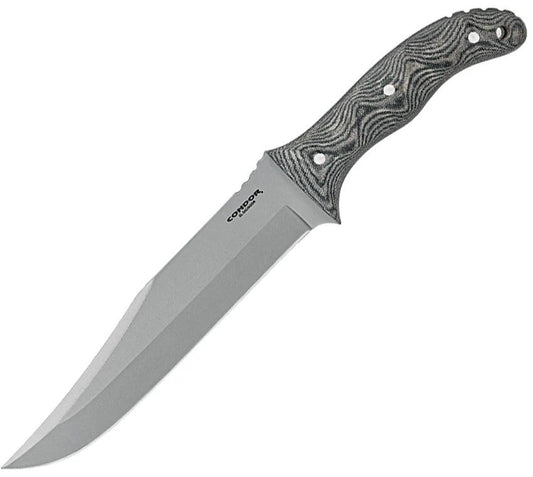 Condor Belgian Bowie Knife Micarta CTK1825 7.75in Full Tang 1075HC Steel For Outdoor Survivalists by Condor