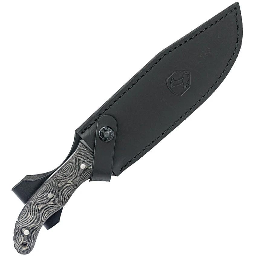 Condor Belgian Bowie Knife Micarta CTK1825 7.75in Full Tang 1075HC Steel For Outdoor Survivalists by Condor