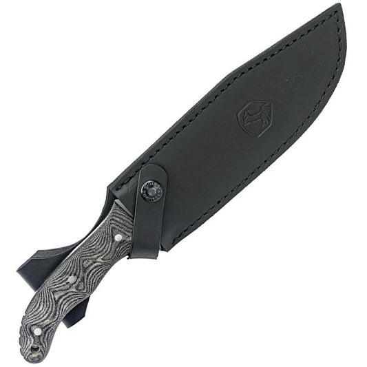 Condor Belgian Bowie Knife Micarta CTK1825 7.75in Full Tang 1075HC Steel For Outdoor Survivalists by Condor