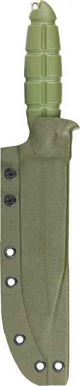 Condor Escort Fixed Blade Knife 6.5in 420HC Stonewashed Green Handle For Outdoor Enthusiasts Kydex Sheath by Condor