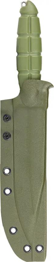 Condor Escort Fixed Blade Knife 6.5in 420HC Stonewashed Green Handle For Outdoor Enthusiasts Kydex Sheath by Condor
