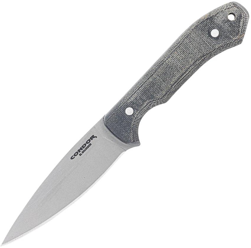 Condor K Night Fixed Blade Knife For Outdoorsmen With 14C28N Satin Blade Full Tang Micarta Handle Kydex Sheath by Condor