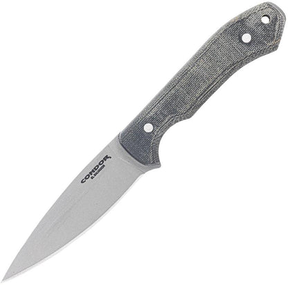 Condor K Night Fixed Blade Knife For Outdoorsmen With 14C28N Satin Blade Full Tang Micarta Handle Kydex Sheath by Condor