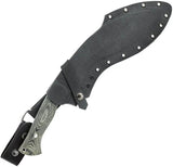 Condor Wild Brush Kukri Knife 1075HC Blade Full Tang Rugged Outdoorsmen Black Micarta Kydex Sheath by Condor