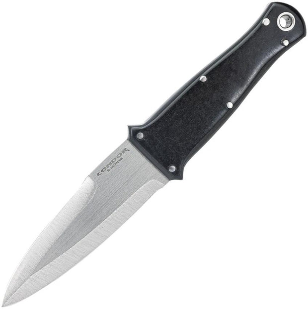 Condor Hokahey Fixed Blade Knife Satin 420HC Full Tang Micarta Grip Rugged Leather Sheath For Outdoor Survivalists by Condor