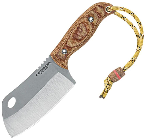 Condor Primal Cleaver CTK2011-4HC Rugged Full Tang Outdoor Knife With 4.13in Satin Blade Micarta Handle by Condor
