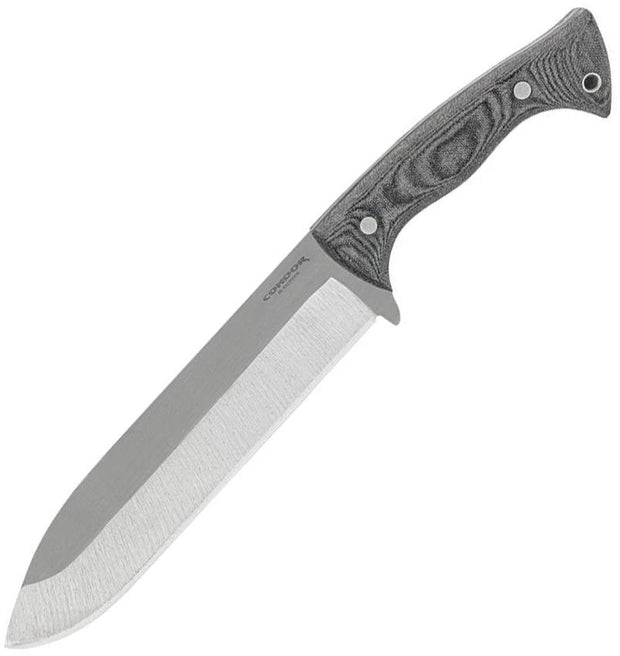 Condor Balam Fixed Blade Knife 9 Inch Satin 1075HC Blade Full Tang Micarta Handle Kydex Sheath Outdoorsmen by Condor