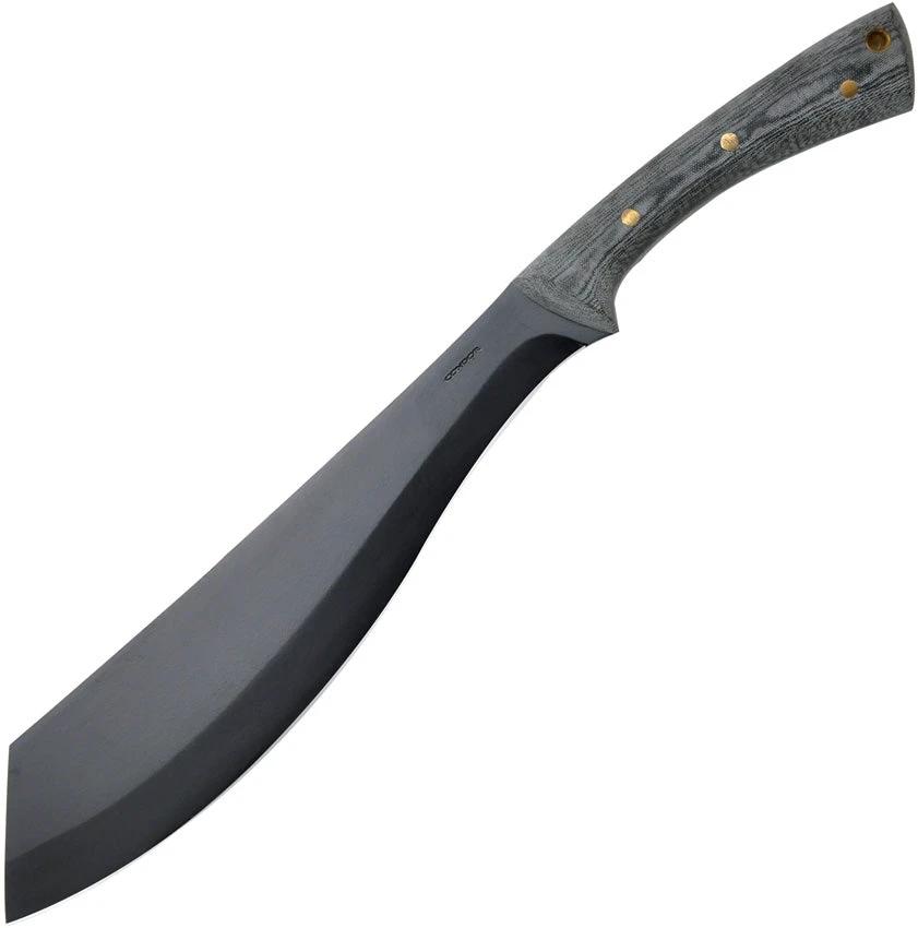 Condor Warlock Machete Rugged High Carbon Steel Blade Full Tang Micarta Handle Lanyard Hole Belt Sheath For Survivalists by Condor