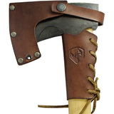 Condor Cloudburst Axe CTK2803C16 For Outdoorsmen Heavy Duty Carbon Steel Blade With Hickory Handle And Leather Sheath by Condor