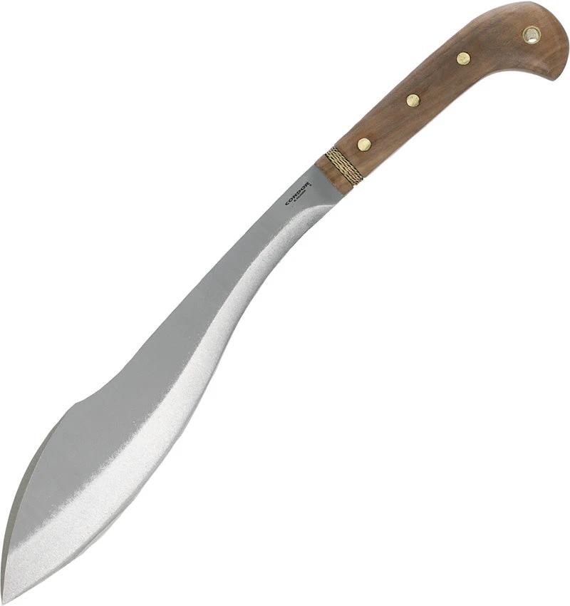 Condor Amalgam Machete 12 Inch 1075HC Blade Full Tang Walnut Handle Rugged Outdoor Survivalists by Condor
