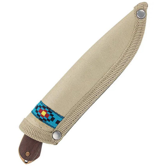 Condor Blue River Wooden Knife Kit 3.5in Blade Premium Walnut Turquoise Handle Canvas Sheath For Outdoorsmen by Condor
