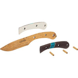 Condor Blue River Wooden Knife Kit 3.5in Blade Premium Walnut Turquoise Handle Canvas Sheath For Outdoorsmen by Condor
