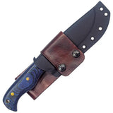 Condor Havoc Fixed Blade Knife 5.5 Inch 1075HC Steel Full Tang Blue Micarta Handle with Kydex Sheath for Outdoorsmen by Condor