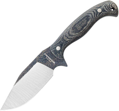 Condor Black Leaf Fixed Blade Knife 1095HC Steel Full Tang Micarta Handle Rugged Kydex Sheath For Outdoor Enthusiasts by Condor