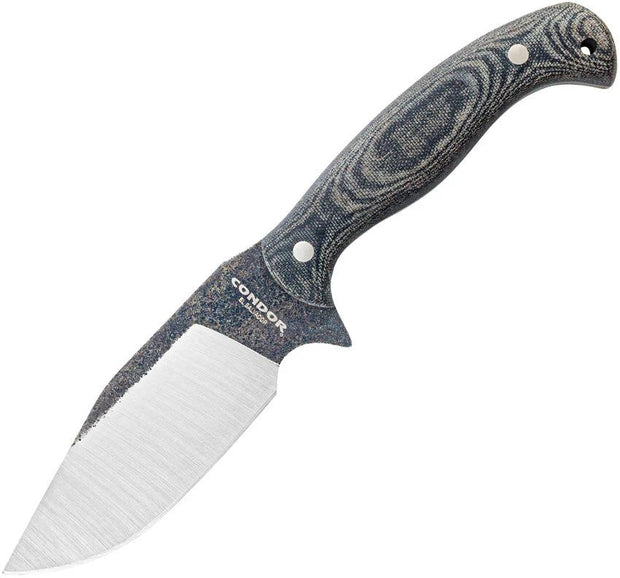 Condor Black Leaf Fixed Blade Knife 1095HC Steel Full Tang Micarta Handle Rugged Kydex Sheath For Outdoor Enthusiasts by Condor