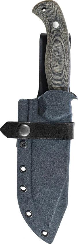 Condor Black Leaf Fixed Blade Knife 1095HC Steel Full Tang Micarta Handle Rugged Kydex Sheath For Outdoor Enthusiasts by Condor