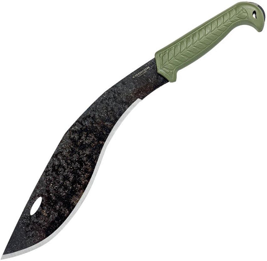 Condor Terrakukri Knife Army Green Fixed Blade 1075HC Steel Full Tang For Outdoor Survival by Condor
