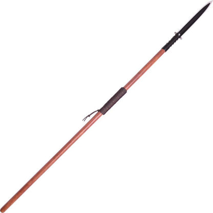 Condor Asmat Dagger Spear CTK380-15.7 Outdoor Ready 65.5in 15.75in Black 1075 Steel Cord Grip Leather Sheath by Condor