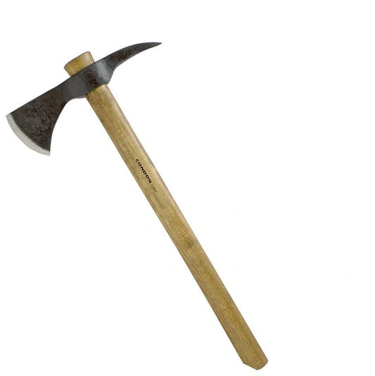 Condor Indian Spike Tomahawk CTK3916 9 Inch Cutting Edge 1065 Steel Head With Hickory Handle Leather Sheath Bushcraft by Condor