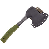Rugged Condor Campsite Axe Army Green 4.25 Inch Head 1075HC Steel With 3 Inch Cutting Edge For Campers by Condor