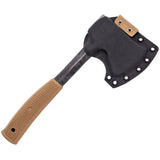 Condor Campsite Axe Desert CTK3934 11 Inch 1075HC Head Rugged Desert Tan Handle with Kydex Sheath for Campers by Condor