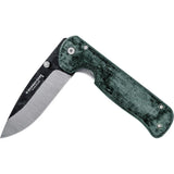 Condor Krakatoa Linerlock Knife 1095HC Blade Durable Green Micarta Handle For Outdoor EDC Enthusiasts by Condor