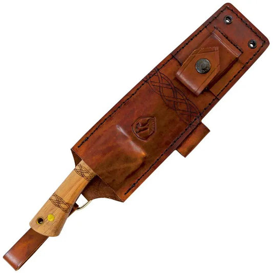 Condor Pictus Knife CTK3941 11In Full Tang 1095HC Steel Outdoor Bushcraft Knife With Hickory Handle For Outdoorsmen by Condor