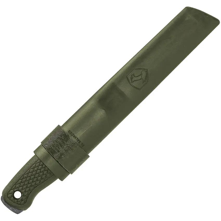 Condor Terrasaur Fixed Blade Knife 9 In Green 1095HC Steel Full Tang Lanyard Hole Belt Sheath Rugged Outdoorsmen by Condor