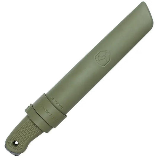 Condor Bushglider Knife Green Rugged Full Tang 1095HC Blade With Lanyard Hole And Sheath For Outdoor Bushcraft by Condor