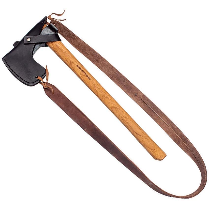 Condor Bushcraft Tomahawk CTK3953HC Rugged 1060HC Steel Head With 4 Inch Edge American Hickory Handle For Survivalists by Condor