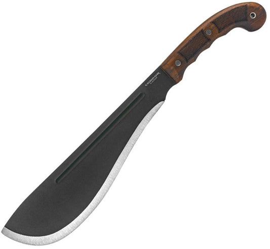 Condor Departure Bolo Machete CTK3955 12.25in 1075HC Steel Full Tang Convex Grind Walnut Handle Rugged Outdoorsmen by Condor