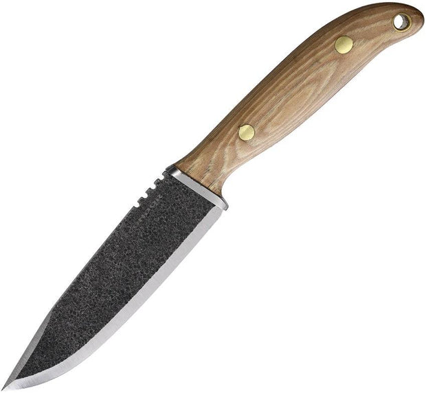 Condor Austral Fixed Blade Knife 9 Inch Outdoorsmen Ready Scandi 1095HC Blade With Burnt Hickory Handle Leather Sheath by Condor