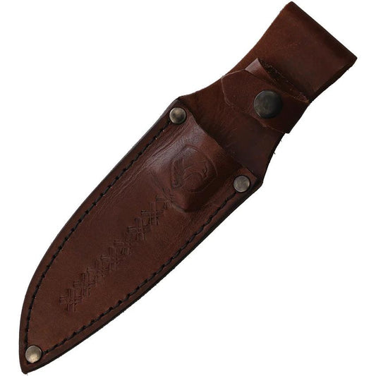 Condor Austral Fixed Blade Knife 9 Inch Outdoorsmen Ready Scandi 1095HC Blade With Burnt Hickory Handle Leather Sheath by Condor