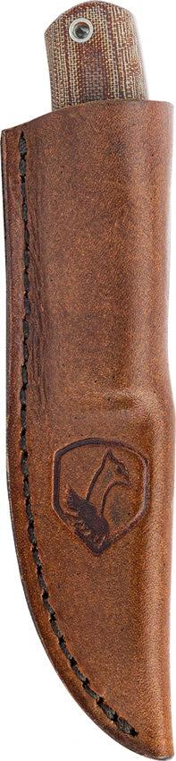 Condor Kambo Pukko Fixed Blade Knife 3In 1075HC Scandi Grind Tan Canvas Micarta Handle Belt Sheath Outdoor Enthusiasts by Condor