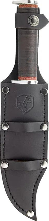 Condor Pioneer Bowie Knife 7 Inch 1075HC Blade Satin Finish Leather Handle Sheath Rugged Outdoor Enthusiasts by Condor