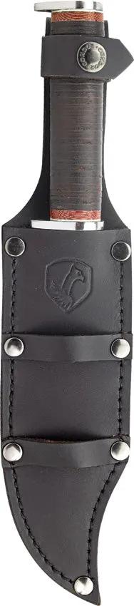 Condor Pioneer Bowie Knife 7 Inch 1075HC Blade Satin Finish Leather Handle Sheath Rugged Outdoor Enthusiasts by Condor