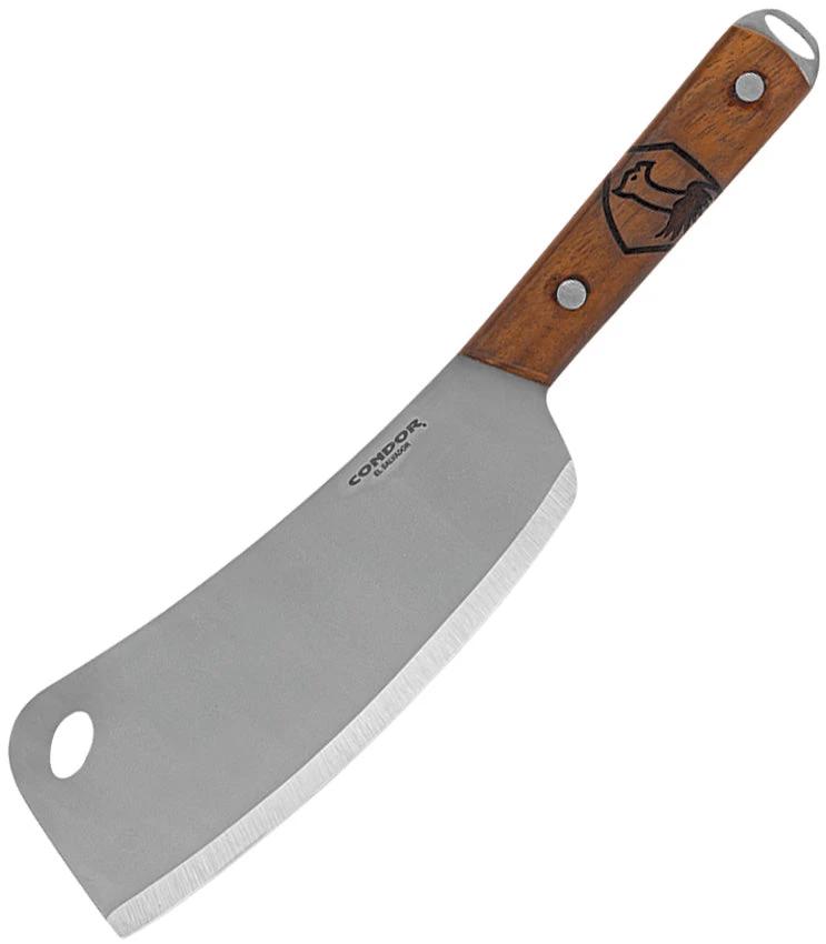 Condor Cleaver CTK5006-7.1HC Full Tang 7.25in 1075HC Blade Walnut Handle Outdoor Kitchen Knife by Condor