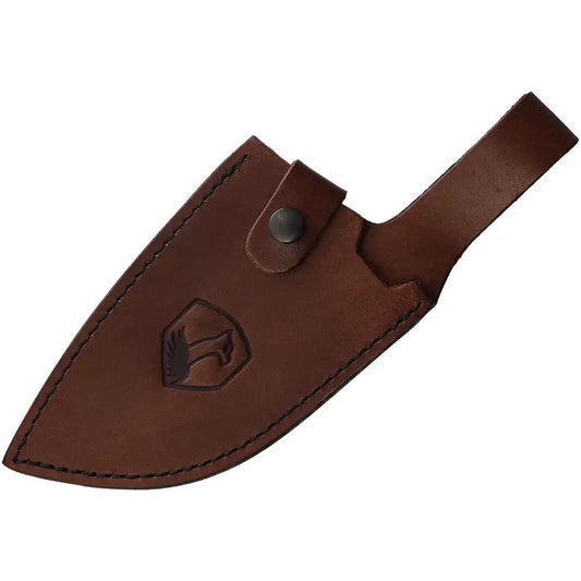 Condor Serbian Kuvar Cleaver CTK5009 6.25 1075HC Steel Full Tang Micarta Handle Leather Belt Sheath For Outdoor Chefs by Condor