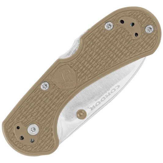 Condor Cadejo Lockback Desert Knife With Rugged 2.63in Satin 14C28N Blade For EDC Outdoors by Condor