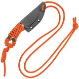 Condor Carlitos Neck Knife Orange 5.5 Overall 2.5 Blade 1075HC Full Tang Lanyard Hole Kydex Sheath For Outdoors by Condor