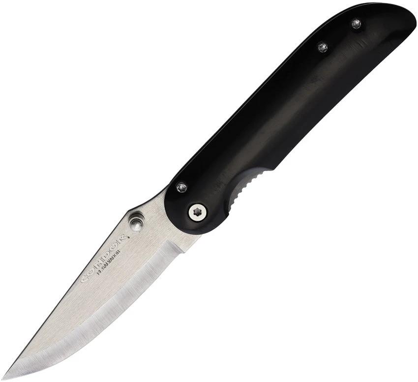 Condor Wendigo Framelock Folding Knife Designed For EDC Enthusiasts 3in Satin 1095HC Blade Black Micarta by Condor