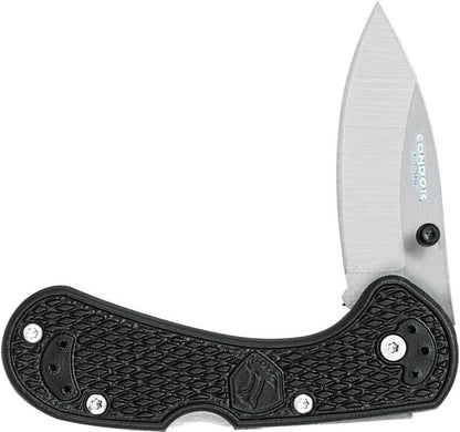 Condor Cadejo Lockback Knife For Outdoor Enthusiasts With Satin 14C28N Drop Point Blade And Zytel Handle by Condor