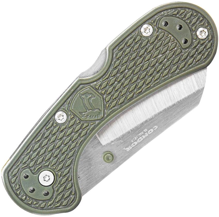 Condor Cadejo Lockback Knife Rugged Green ZyEx Handle Satin 14C28N Blade Outdoor Survival Gear by Condor