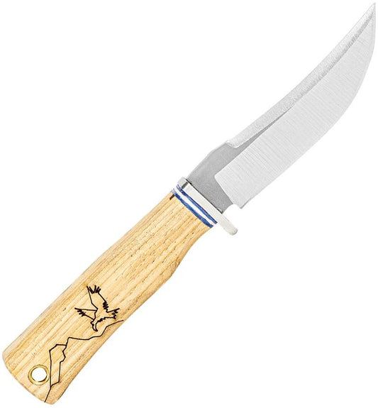 Condor Woodspirit Hiker Knife Rugged For Hikers With 14C28N Stainless Upswept Blade Burnt Hickory Handle Lanyard Hole by Condor