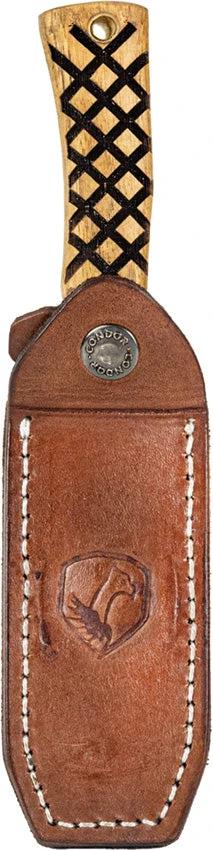 Condor Woodspirit Hiker Knife Rugged For Hikers With 14C28N Stainless Upswept Blade Burnt Hickory Handle Lanyard Hole by Condor