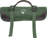 Condor Knife Roll Carry Case For 12 Knives CTKCCFR Green Canvas Leather Padded For Knife Enthusiasts by Condor