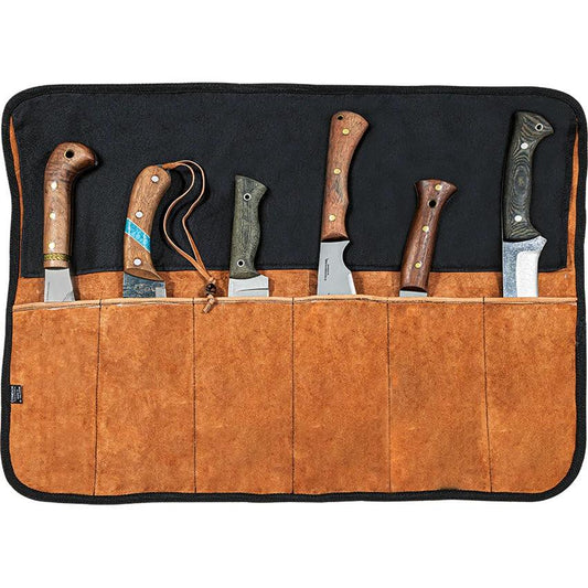 Condor Carry Machete Roll 6 Slot Fixed Blade Knife Case Leather-Lined Pockets Rugged Canvas For Outdoor Adventurers by Condor