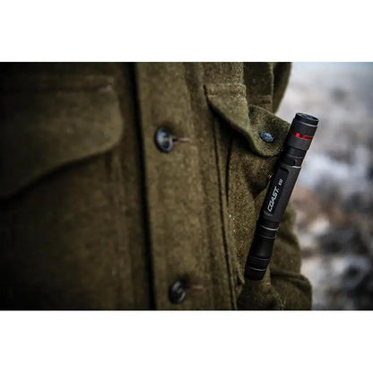 Coast G32 Flashlight Rechargeable Outdoor EDC Tool With Ultra View Flood And Bulls Eye Beam by Coast