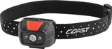 Coast FL19 Headlamp Rechargeable Water Resistant Dual Power White And Red Lights Pure Beam Focus Outdoor Enthusiasts by Coast