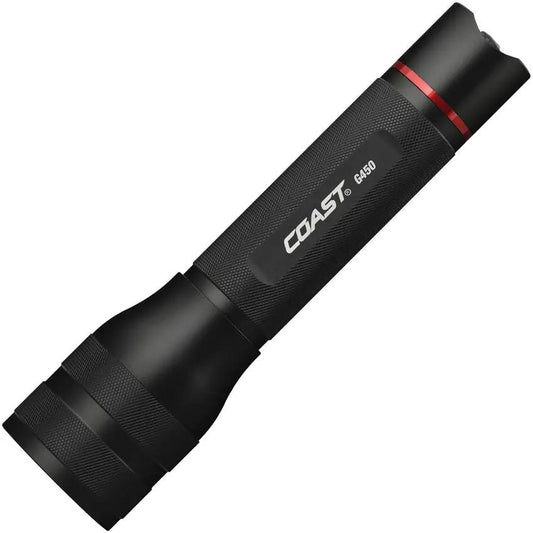 Coast G450 Flashlight 1630 Lumen Mode High With Twist Focus, Water Resistant For Outdoor Enthusiasts, 6 AA Included by Coast